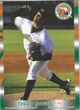 2016 Grandstand FSL Top Prospects #NNO Yeudy Garcia Pittsburgh Pirates Bradenton