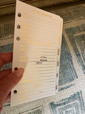 FITS Louis Vuitton MM Medium Agenda Tabbed Gold 2025 Refill Paper+Calendar +More