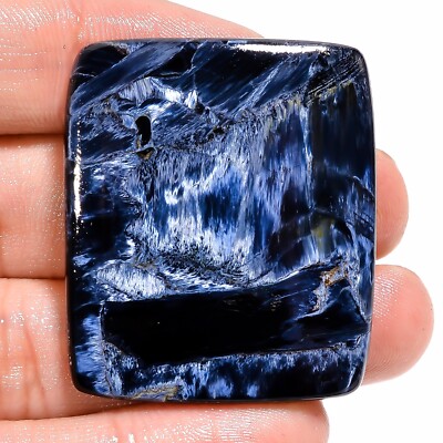 82.50CT 33x39x6mm Natural Grey PIETERSITE Cushion Cabochon Untreated stone BC-63