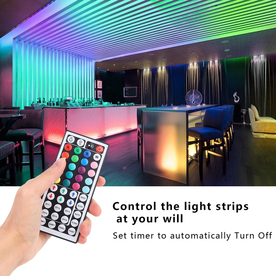 RGB LED Strip Light Controller 4 Pin Remote Control with Dual Port DC 12V Remote - Image 3 of 4