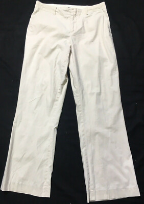 GAP 95%COTTON StretchUltraLightweightIvory/BeigeWomen'sPantsSZ6W33X32L EXCELLENT
