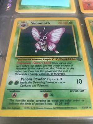 1995 venomoth pokemon card value (13) Rare Card Type No childhood Venomoth, I will