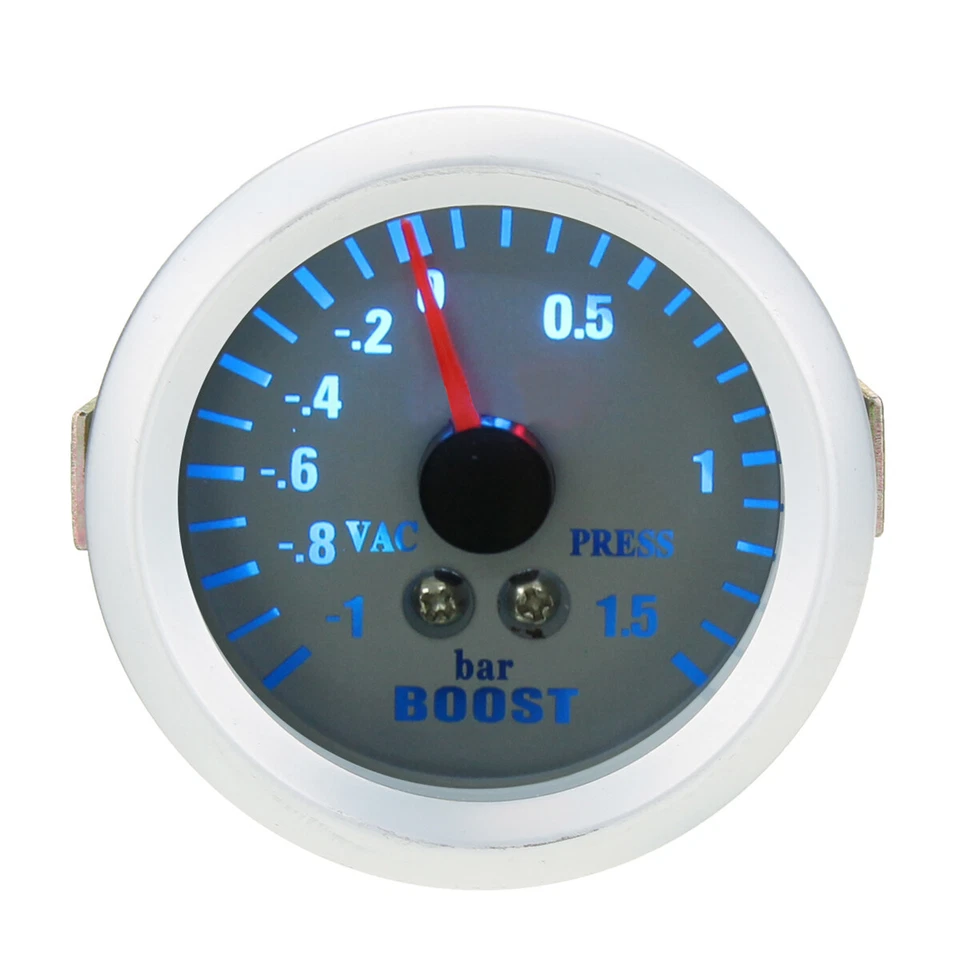 2" 52mm Universal LED Blue Light Car Meter Boost/Turbo Vacuum Meter Gauge - Image 4 of 4