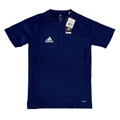 NWT Adidas Soccer Jersey for Men, SM Tiro 17 Soccer Shirt with Climacool (Blue)