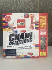 New LEGO Chain Reactions: Design & Build Amazing Moving Machines includes Legos