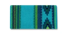 Mayatex Inc. 1461-6 Firecracker Turq/Green Saddle Blanket Turq/Green 36X34