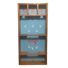 Carrom Skittles N25 Wooden Game - Board Only - NO Pins Or Tops - Vintage 60s