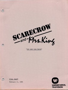 SCARECROW & MRS. KING SERIES YOU ONLY DIE TWICE SCRIPT KATE JACKSON (copy)