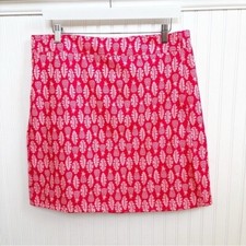 RipSkirt Hawaii Red Pink Hawaiian Print Wrap Skirt Women s Size Large
