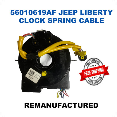 2006 JEEP LIBERTY RENEGADE SPORT CLOCK SPRING CABLE Centered Perfect  56010619AF
