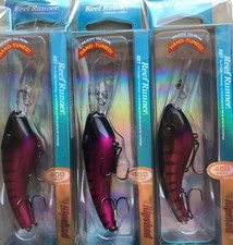 3 Reef Runner Ripshad 400 Series Fishing Lure Crankbait Purple Tiger S2