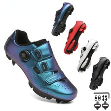 Scarpe Ciclismo Uomo MTB con Tacchetti SPD Racing Autobloccanti Bici da Strada Sneakers 