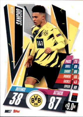 Champions League 20/21 2020 2021 DOR17 - Jadon Sancho - Basis Karte