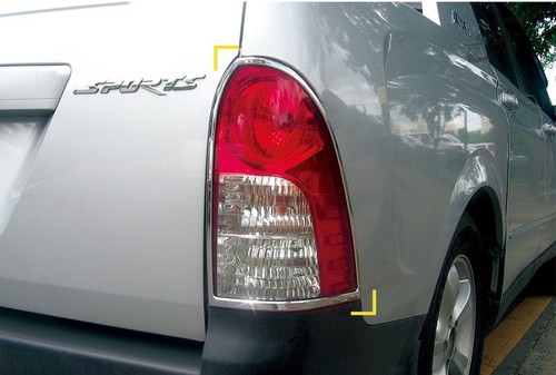 Chrome Rear Tail Lamp Molding Pair Made Korea for Ssangyong ACTYON SPORTS 06~11 - 第 1/5 張圖片