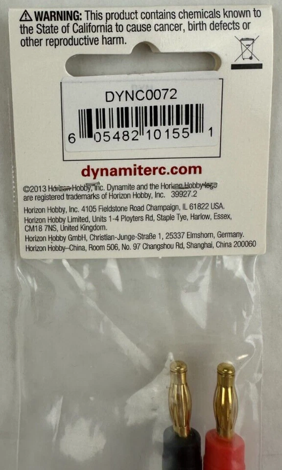 Dynamite DYNC0072 Banana to EC3 Device Charge Adapter Horizon Hobby 2013 New - Image 3 of 3