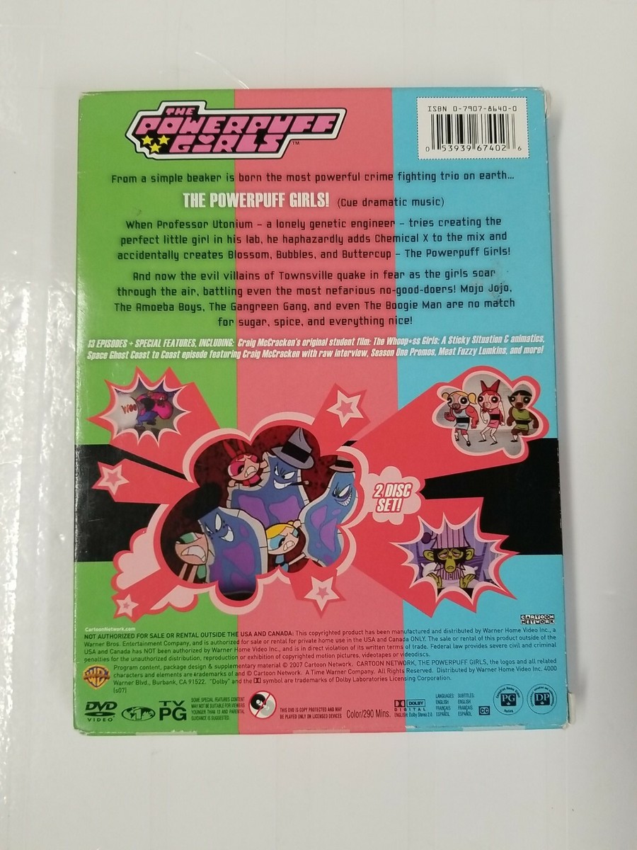 Powerpuff Girls - Season 1 (DVD, 2007, 2-Disc Set