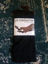 Vintage Liz Claiborne Trouser Sock Black Design - Size: 9-11 NOS