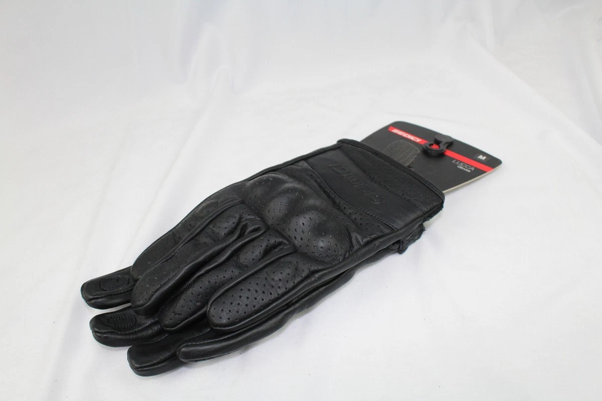 Sedici Lucca Motorcycle Gloves Leather w Knuckle Protection