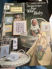 Leisure Arts Charted Designs for Your Baby Cross Stitch Patterns Leaflet 158