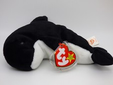 Ty Beanie Babies - Waves the Orca - 1996, Retired 