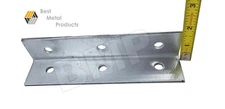 (2) Corner Brace Bracket Steel Angle Heavy Duty 1/8", 1.6" x 1.6" x 7" 303-2