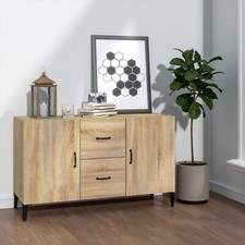Sideboard Storage Cupboard Cabinet Buffet Highboard Engineered Wood vidaXL