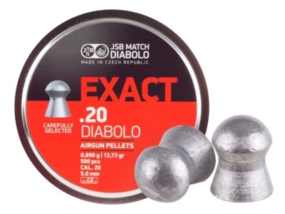 JSB Match 500 Count EXACT Domed 5mm .20 Caliber Premium Airgun Pellets