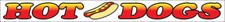HOT DOGS Vinyl Banner Concession Food Sign 1x10 ft - wb