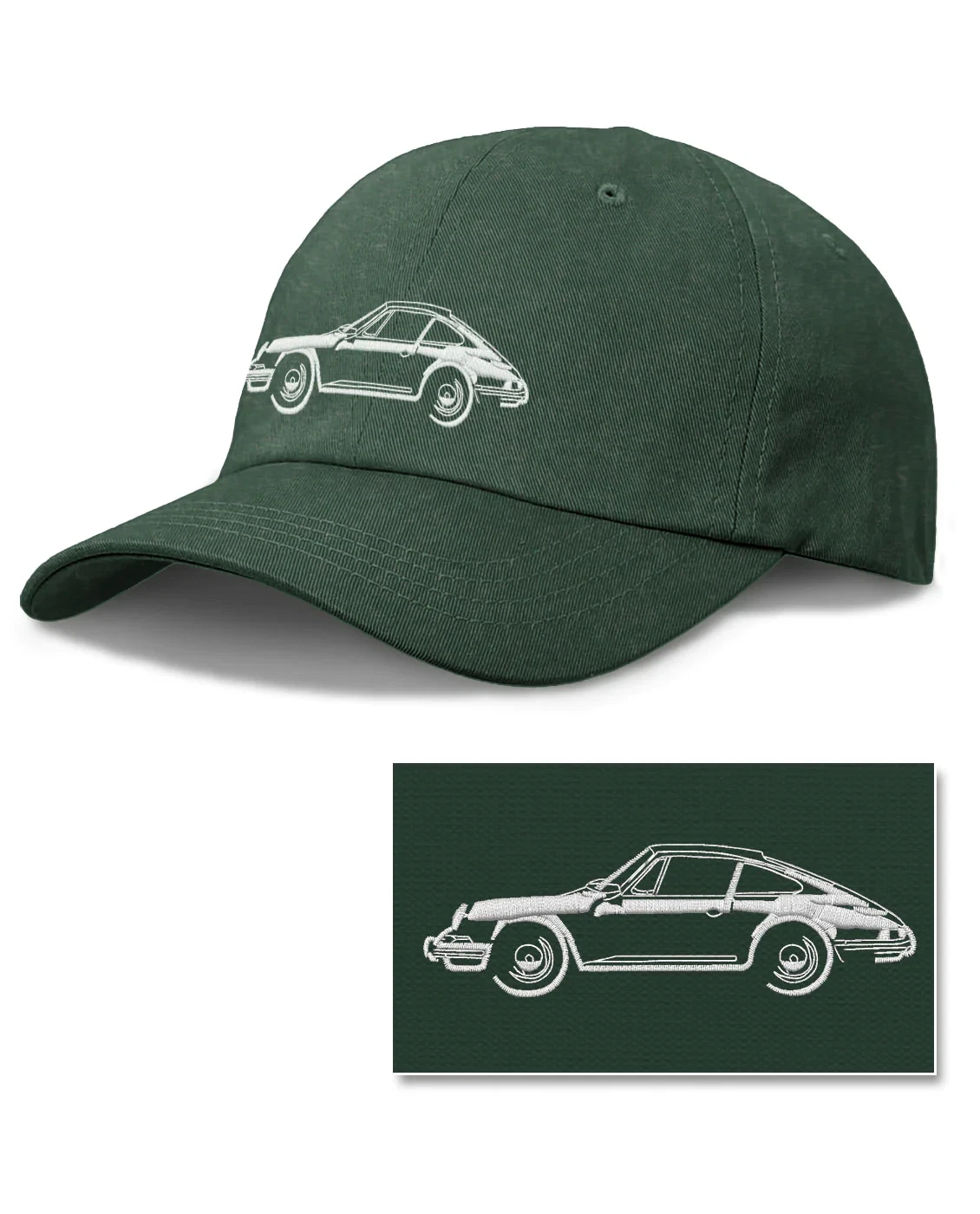 Porsche 911 Coupe Baseball Cap for Men & Women - 12 Colors - German Classic Car
