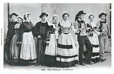 CPA NOCE BRETONNE LA GAVOTTE