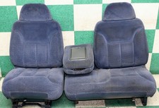Stains 98 Gm Truck Blue Cloth Front Split Bench Seat Assembly 6040 Console