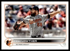 2022 Topps Zac Lowther Rookie Baltimore Orioles #133