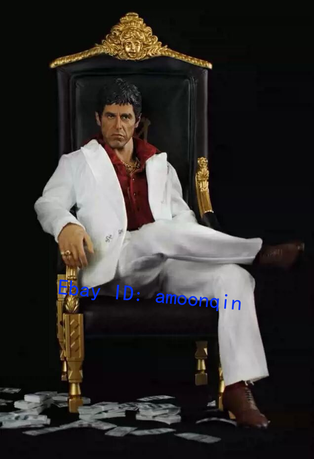 Blitzway Scarface Tony Montana 1/6 Figures In Chair White Deluxe