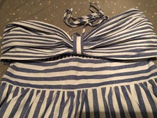 Shein Vcay Womens Beach Halter Dress With Ruffle size L please read all.