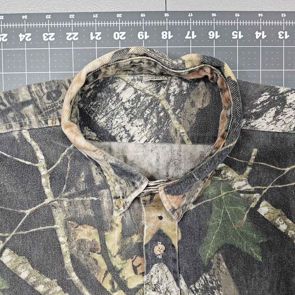 Vintage Mossy Oak Shirt XXL Camo Outdoors USA Made Break Up Realtree Hunting 90s - Image 4 of 4