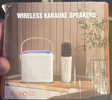 Y1 Wireless Bluetooth Karaoke Speaker with 2 Microphones, TF Card