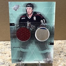 2000-01 SPx - Winning Materials Jeremy Roenick STICK JERSEY Phoenix Coyotes