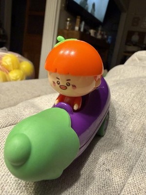 Haidilao Tomato Head Girl Driving Eggplant Car Plastic Friction Toy Vehicle