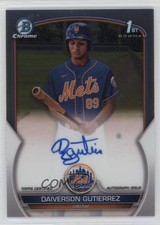 2023 Bowman Chrome Prospect Auto Daiverson Gutierrez #CPA-DG Auto 0sm2