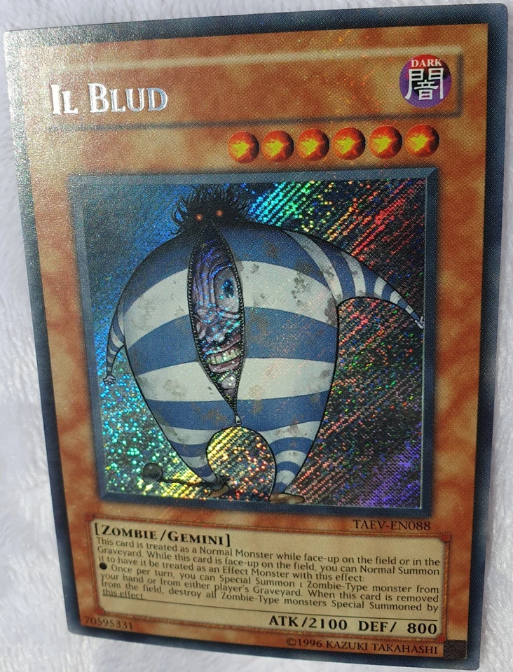Yugioh 1x IL Blud TAEV-EN088 Secret Rare Unlimited Edition Near Mint - Image 2 of 4