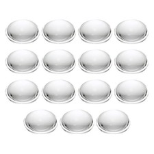 15pcs, Diameter 12.5mm Flat Convex Lens Height 4mm Acrylic Optical Lens