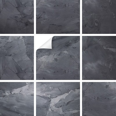 Fliesenaufkleber Stucco Zement Set Folie Naturstein Selbstklebend Bad Y042-06 