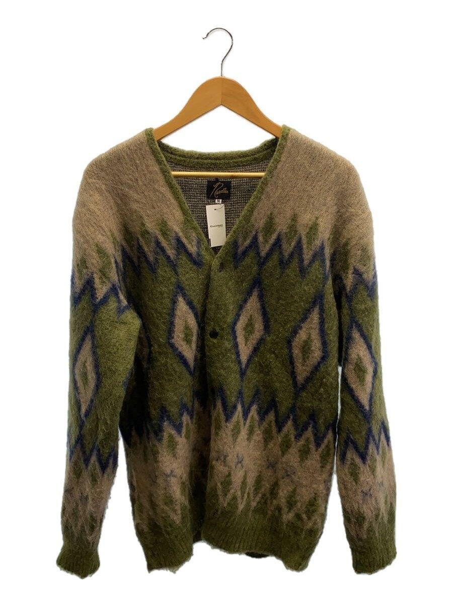 Needles Cardigan Diamond Mohair M Khaki Full Pattern PU310 Needles Cardigan Diamond Mohair M Khaki Full Pattern PU310