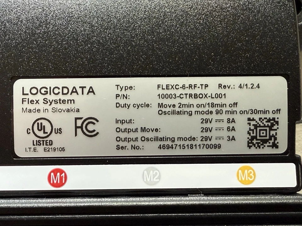 Caixa de controle Tempur-Pedic Ergo Premier Logic Data Flex System 10003-CTRBOX-L001. - Imagem 2 de 4