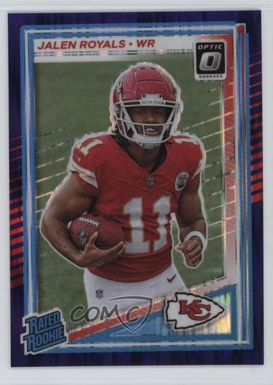 Jalen Royals Panini Donruss Optic #251 Purple Shock