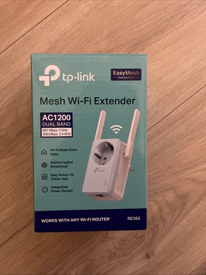 TP-Link RE365 AC1200 MESH Repeater, Neuwertig! Nur kurz getestet.