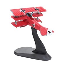 WWI Aircraft Model 1/72 Scale German Fokker Dr.I Red Baron Triplane Display