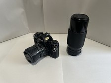 Canon AE-1 Program 35mm Film Camera FD 35-70mm 70-210mm f/4 Lenses TESTED