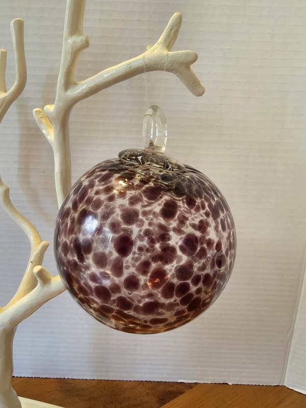 Hand Blown Glass Orb Witch Ball Sun Catcher Ornament  