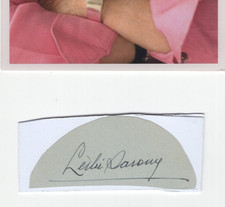 Leslie Sarony Signed Clip / Autographed British Actor Two Lesilies